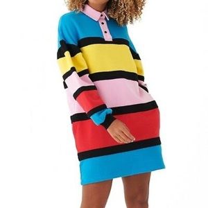 ✨ Rare Lazy Oaf shirt Dress ✨ 🌈 Colorblock 🌈